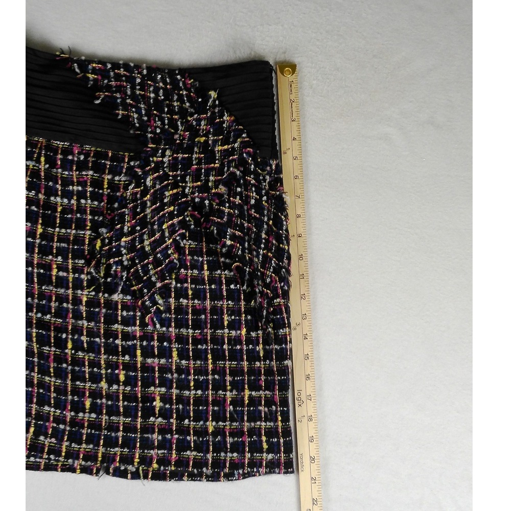 Anthropologie‎ Taikonhu Academia Tweed Bow Pencil Skirt Multicolor Size 4 - Picture 7 of 7